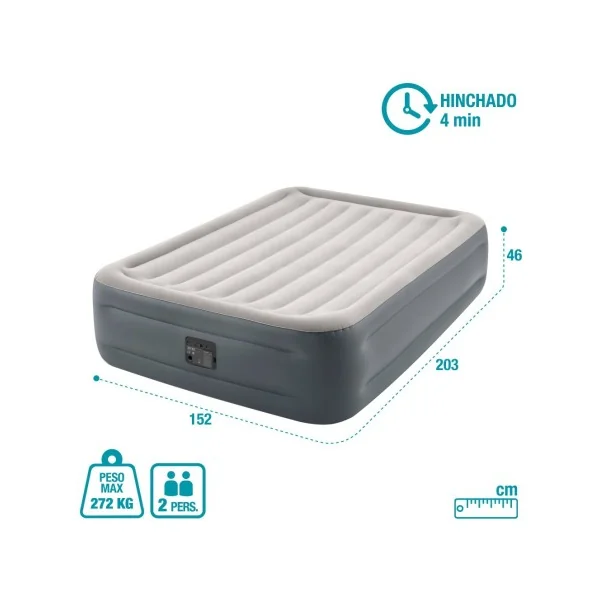 Colchón hinchable doble Plus Essential Rest Queen - Imagen 7