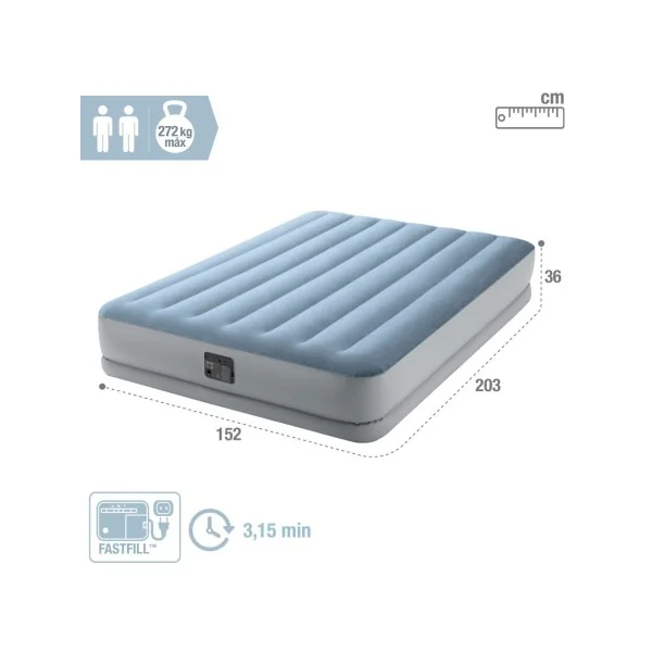 Colchón hinchable doble Plus Raised Comfort Queen - Imagen 5