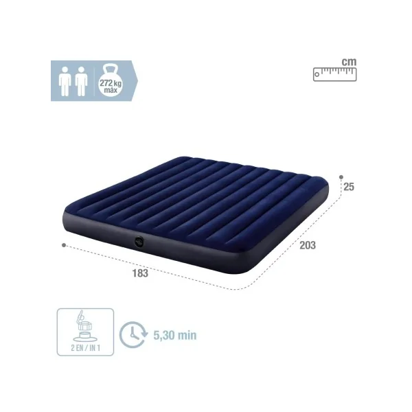 Colchón hinchable doble Standard Classic Downy King - Imagen 5