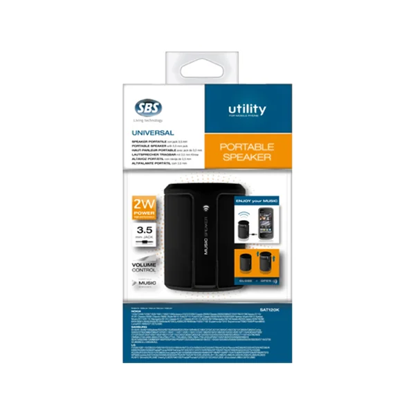 COLUNA PORTATIL P/ TELEM. E MP3 PR