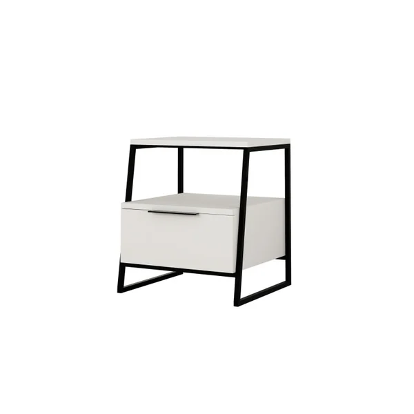 Comodino in legno "Pal" 45 x 41 x 50 cm - Bianco