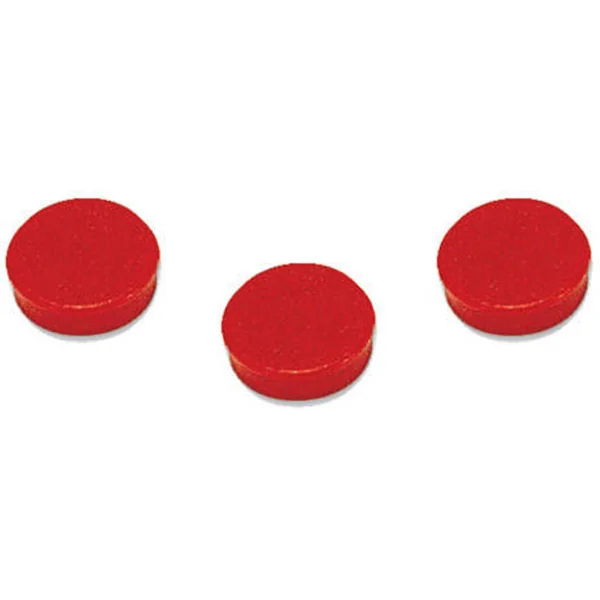 Conjunto de 10 Imanes BI-OFFICE (Rojo - 30mm)