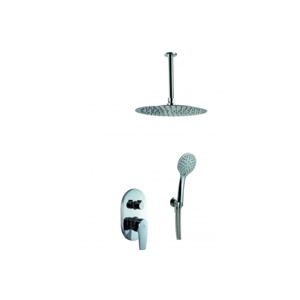 Conjunto de ducha monomando empotrado con distribuidor 2 vías arvet