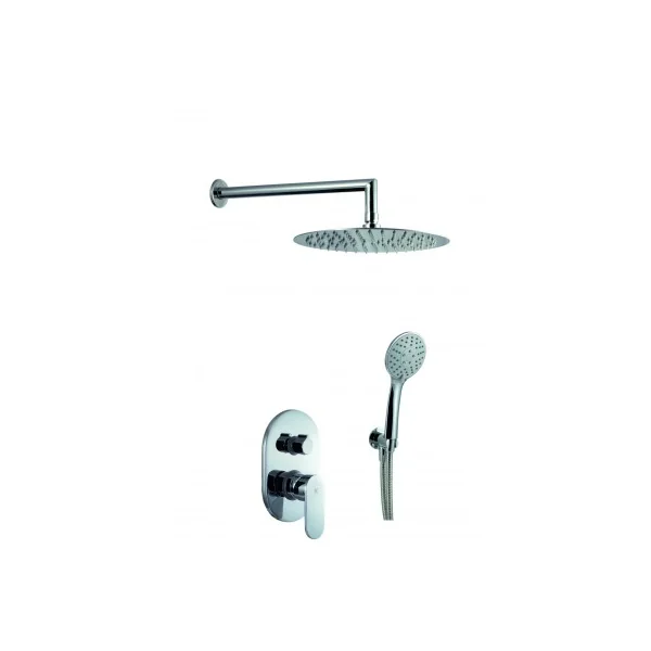 Conjunto de ducha monomando empotrado con distribuidor 2 vías legend