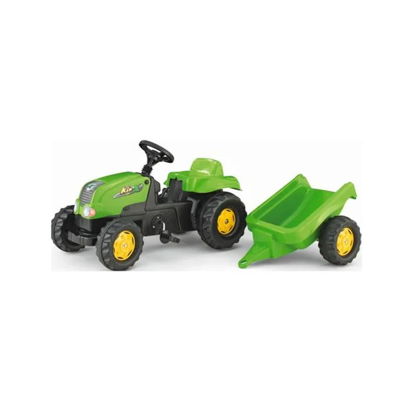 Conjunto de Tractor ROLLYTOYS Kid con Remolque Verde