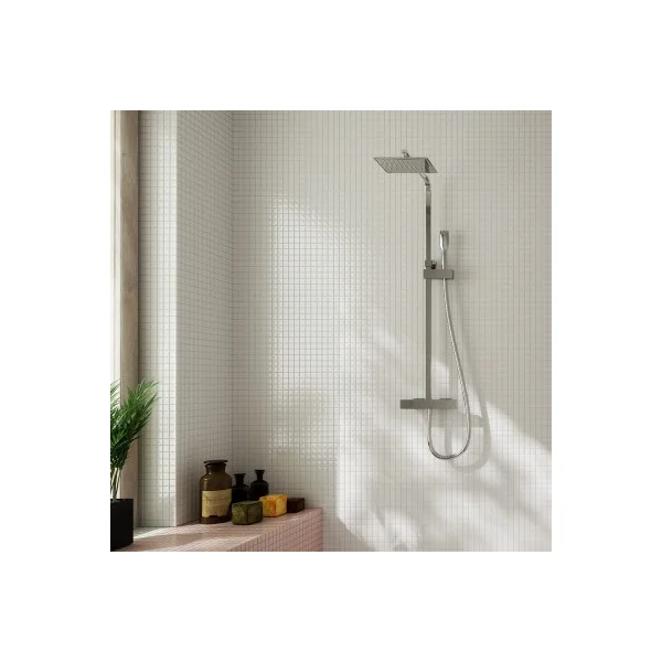 Conjunto ducha extensible termostática cromo Nine xtreme