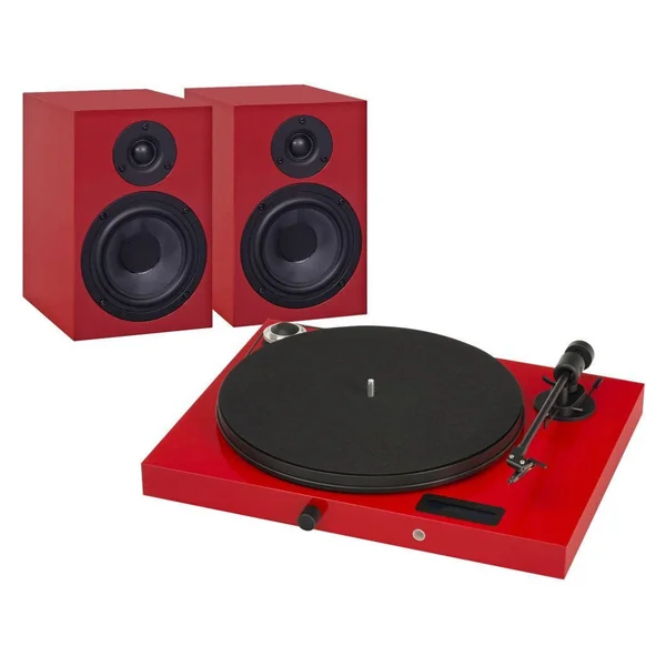 Conjunto Gira-Discos PRO-JECT Jukebox E Vermelho + Box 5