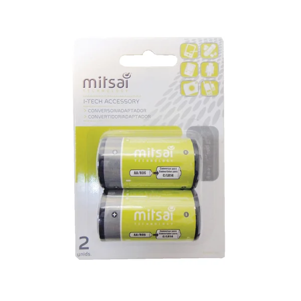 Convertidor Pilas MITSAI AA/R06 p/DR20 2U