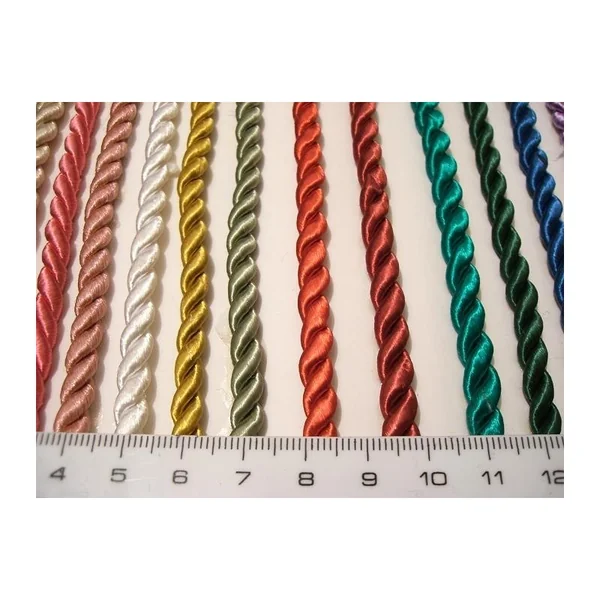Cordón de seda Rayon 6mm
