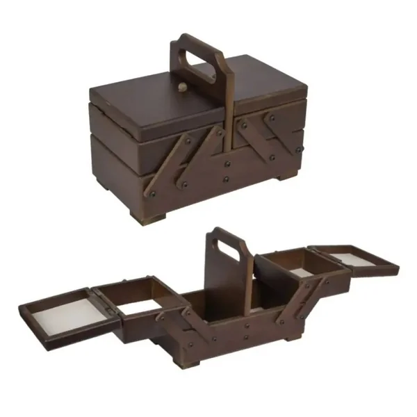 Costurero madera desplegable 25 x 15 x 13 cm
