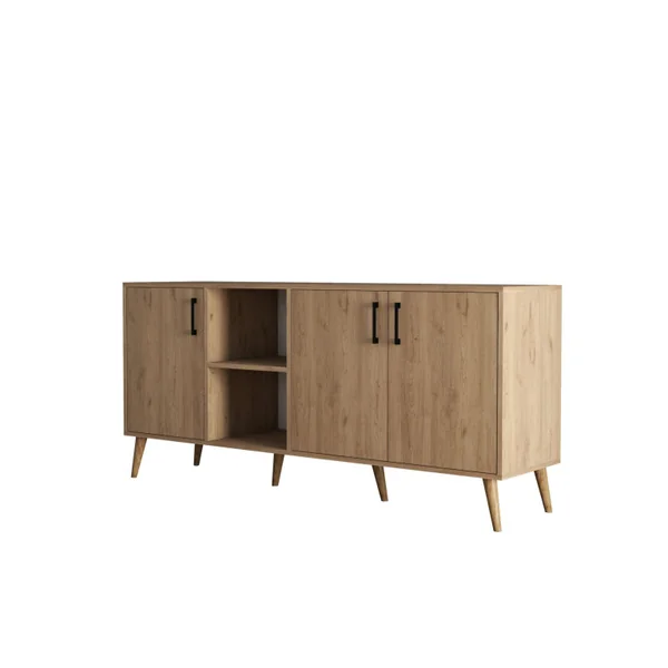 Credenza in legno "Exxen" - 180 x 45 x 80 cm - Marrone