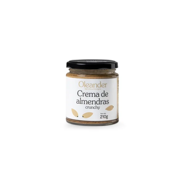 Crema de almendras crunchy ecológica
