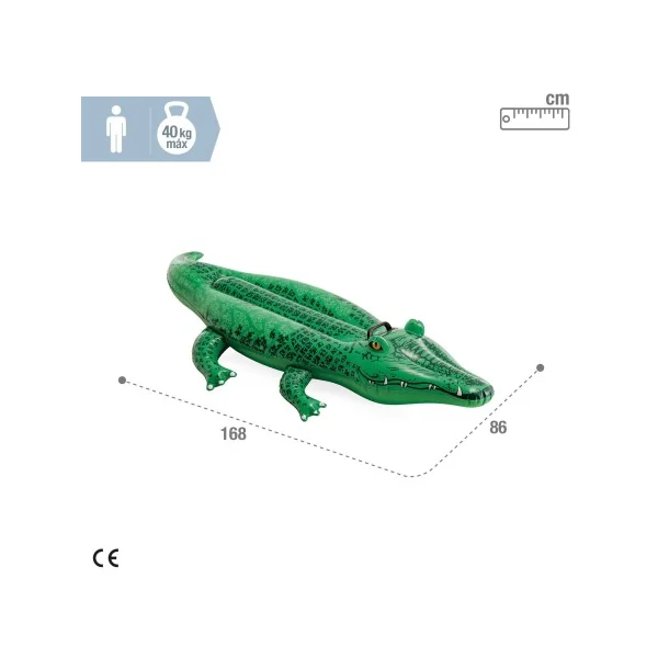 CROCODILO INFLÁVEL 168X86CM - Imagen 5