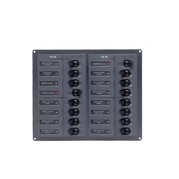 Cuadro eléctrico con 16 disyuntores de CC Classic