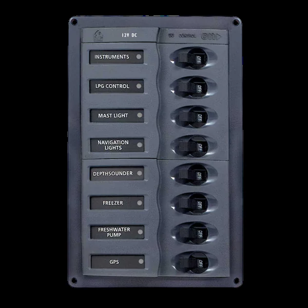 Cuadro eléctrico con 8 disyuntores CC Classic - vertical