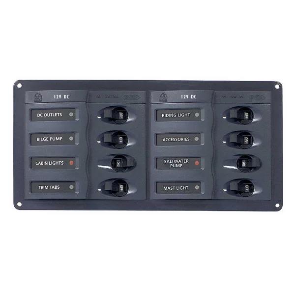 Cuadro eléctrico con 8 disyuntores de CC Classic - horizontal