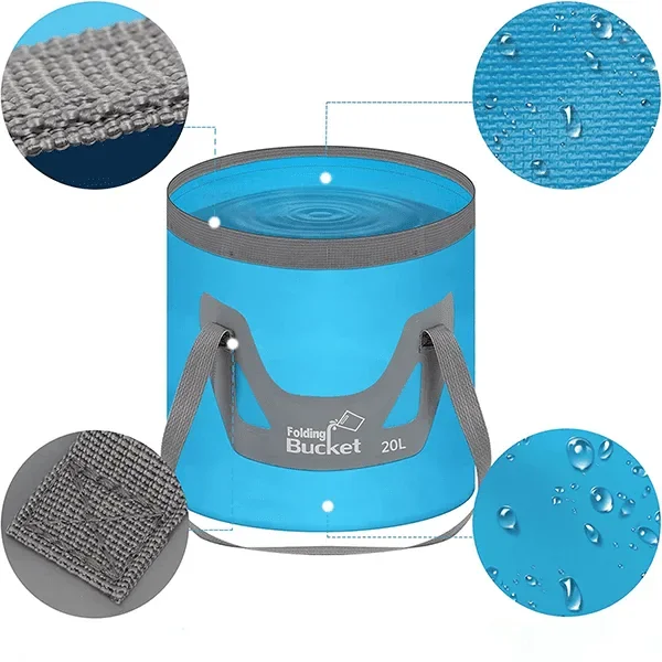 Cubo de Agua Plegable para Camping - Imagen 3