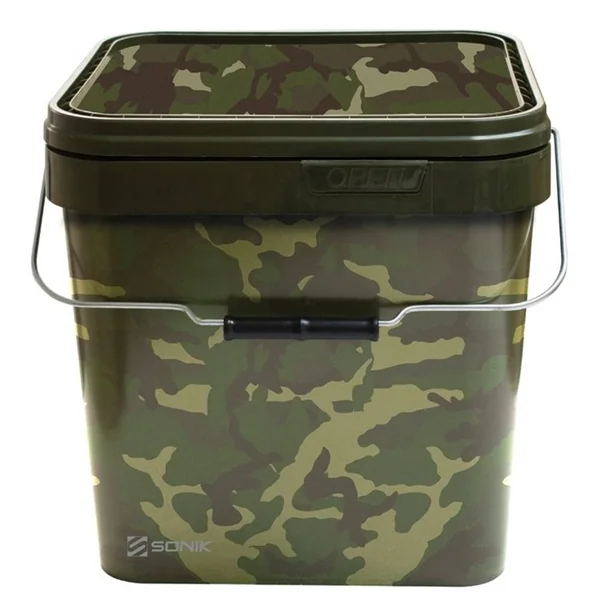CUBO SONIK CAMO SQUARE BUCKET 10 LTS - Arapaima Fishing
