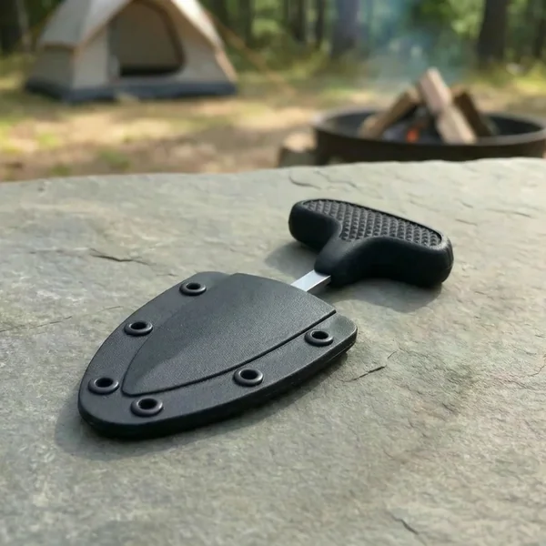 Cuchillo de acero inoxidable para acampar