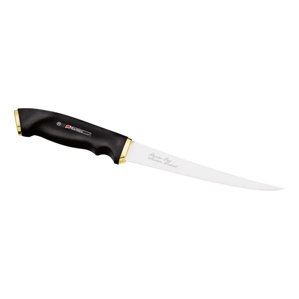 Cuchillo fileteador finlandés Marttiini mango de goma