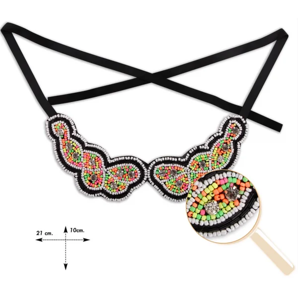 Cuello abalorios Carrara