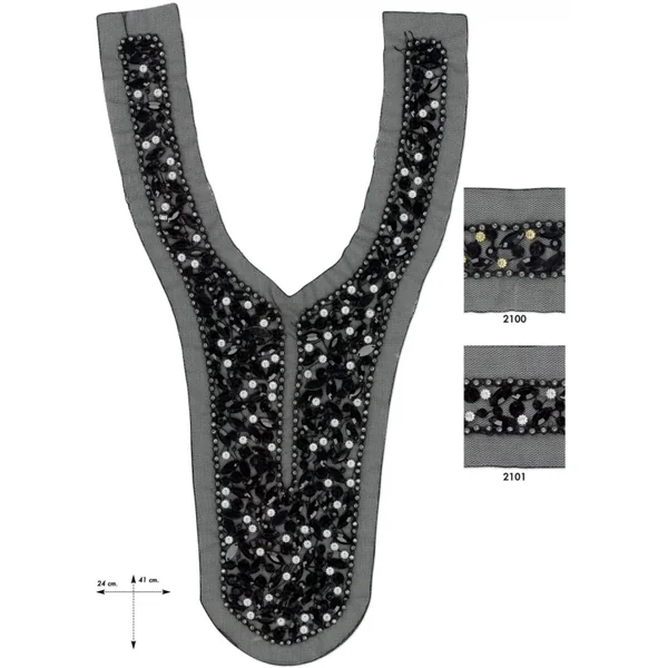 Cuello abalorios strass Isla de Capri