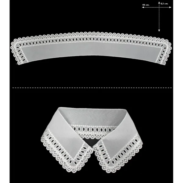 Cuello batista bordado 654322