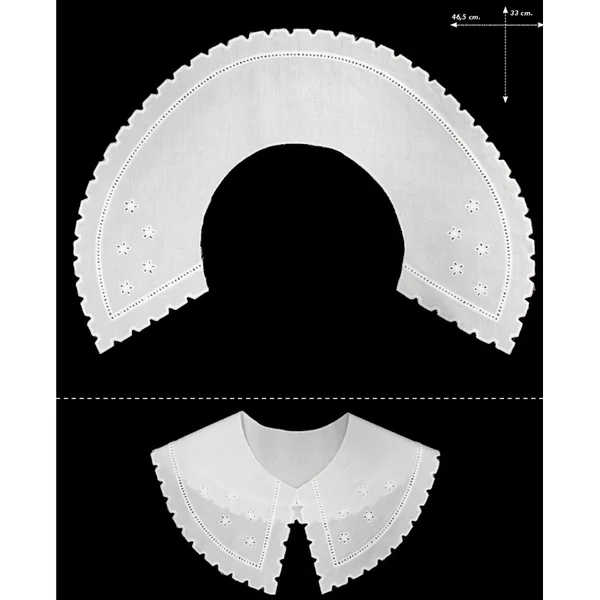 Cuello batista bordado 654323
