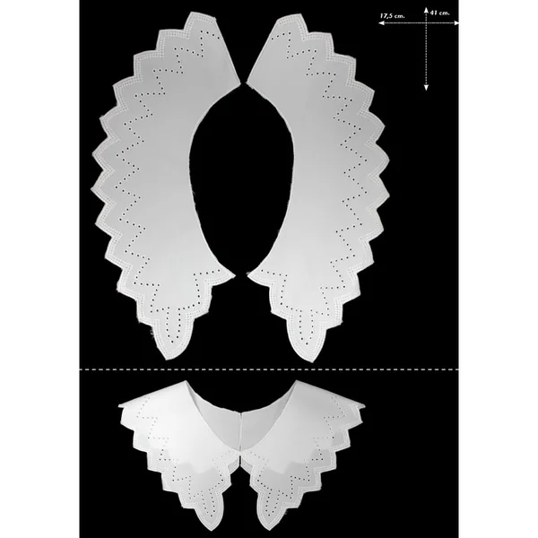 Cuello batista bordado 654324