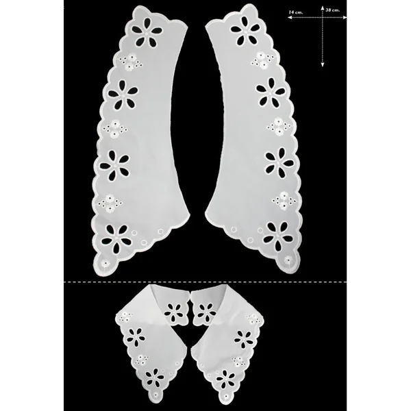 Cuello batista bordado 654325