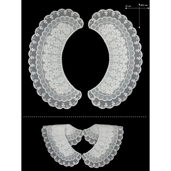 Cuello batista bordado 654328