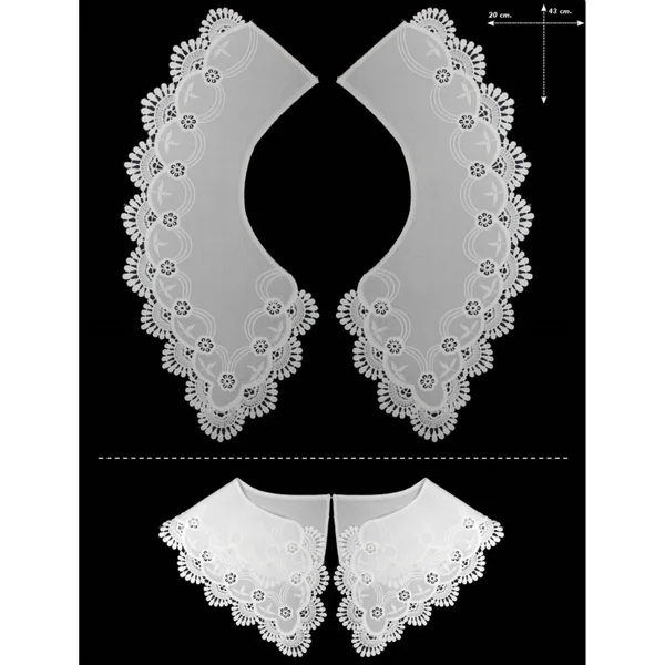 Cuello batista bordado 813280