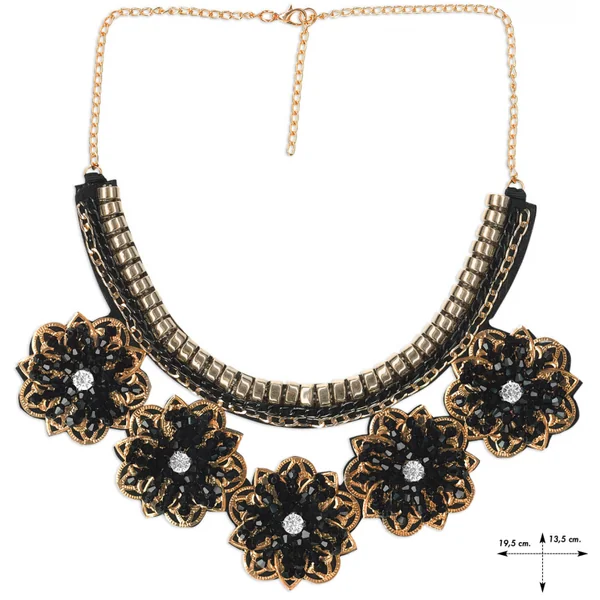 Cuello joya cristal cadena Brunico