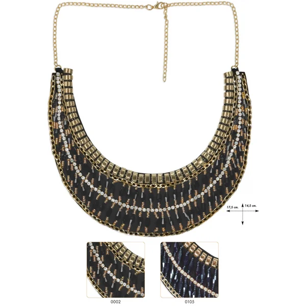 Cuello joya cristal cadena Civitavecchia