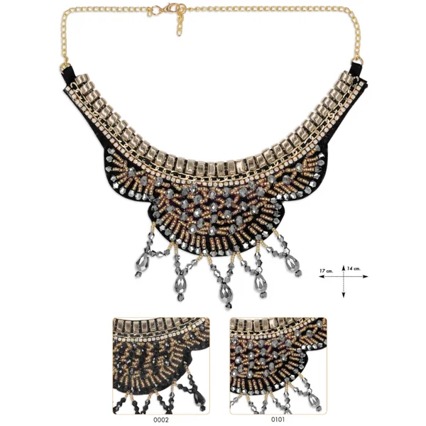 Cuello joya cristal cadena Cortona