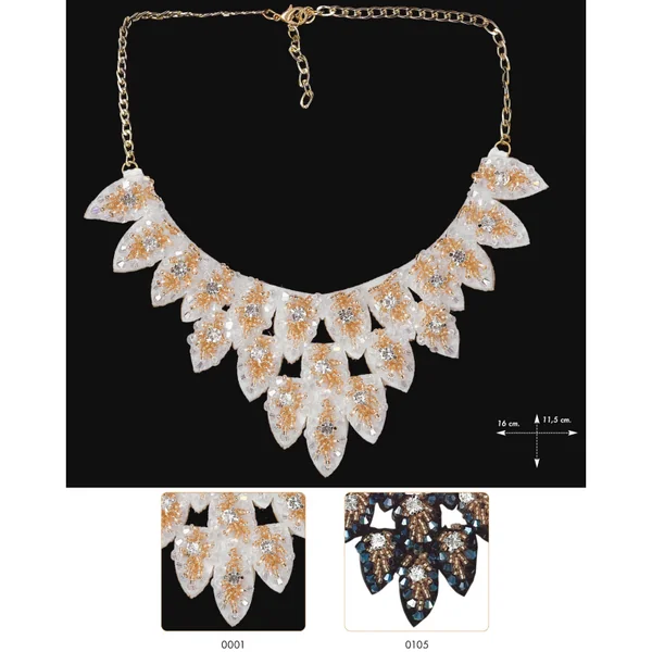 Cuello joya cristal cadena Fiumicino