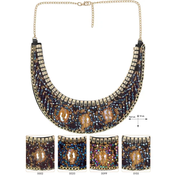 Cuello joya cristal cadena Grosseto