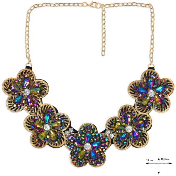 Cuello joya cristal cadena Isla de Elba