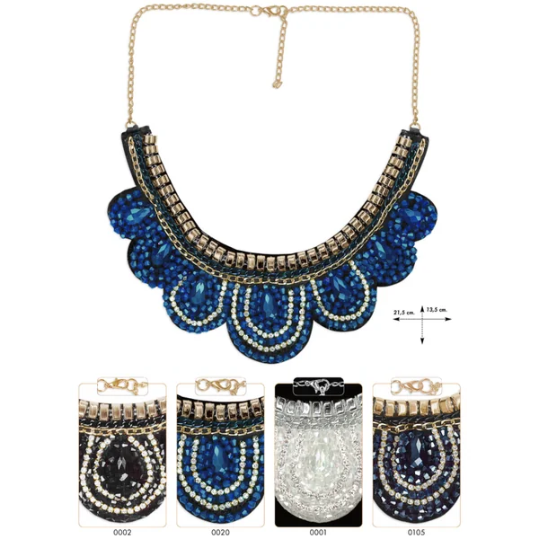 Cuello joya cristal cadena Molise