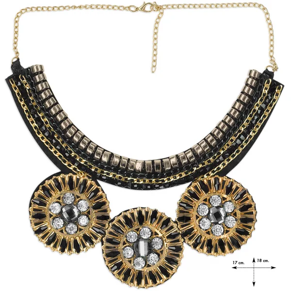 Cuello joya cristal cadena Montalcino