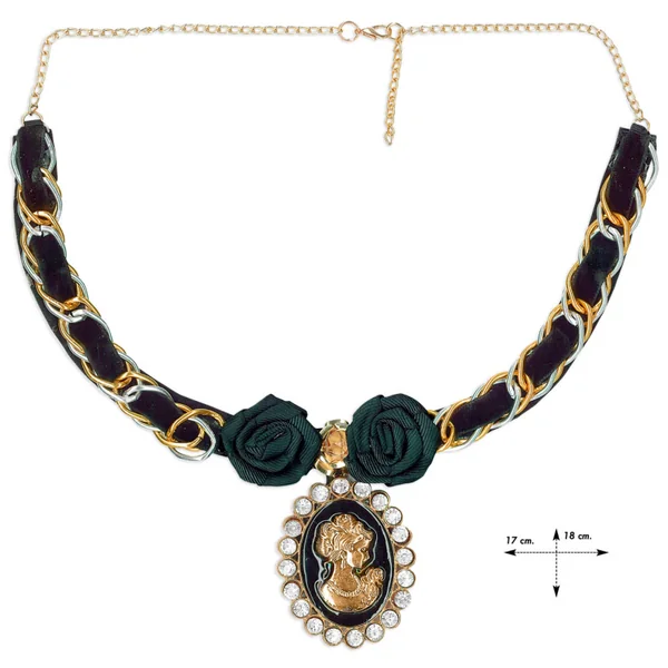 Cuello joya cristal cadena Orbetello