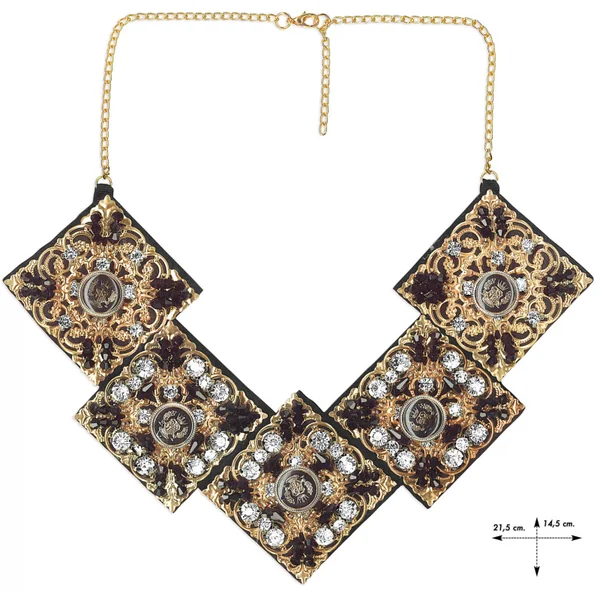 Cuello joya cristal cadena Rieti