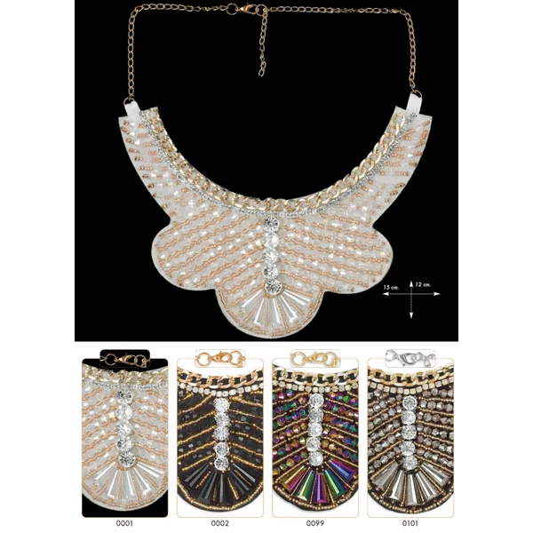 Cuello joya cristal cadena Senigallia