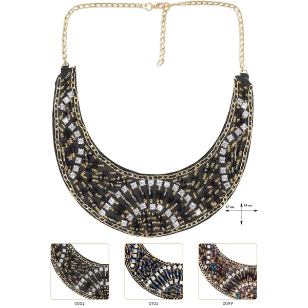 Cuello joya cristal cadena Viterbo