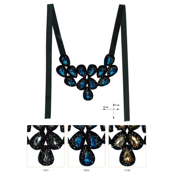 Cuello joya cristal Perugia