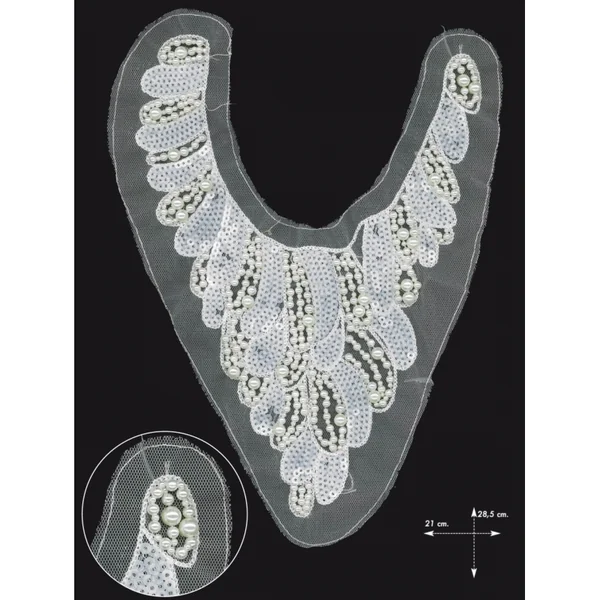 Cuello perlas lentejuela Vietri Sul Mare