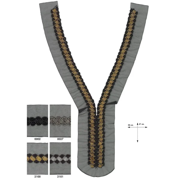 Cuello rocalla canutillo Positano