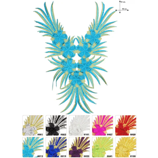 Cuello termoadhesivo strass Gran Paradiso