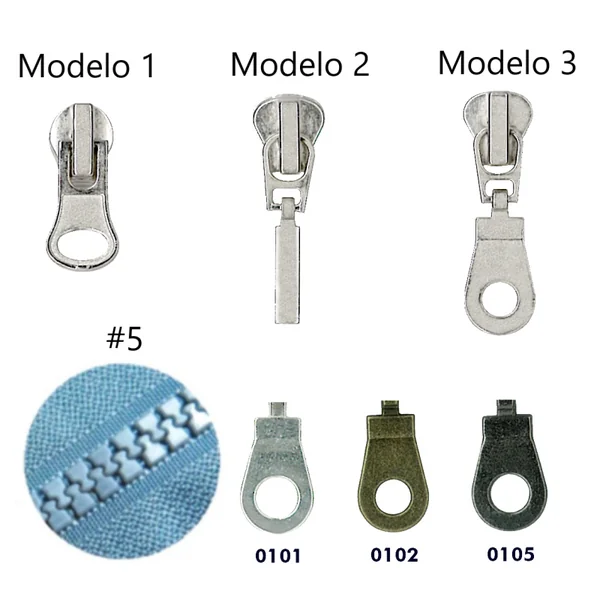 Cursor Cremallera 5mm - Malla Plástica Inyectada
