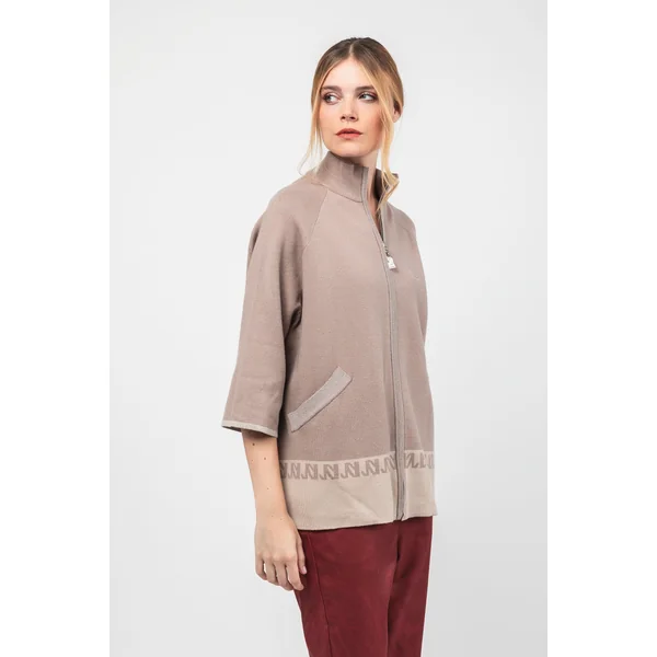 Cárdigan taupe - Imagen 2